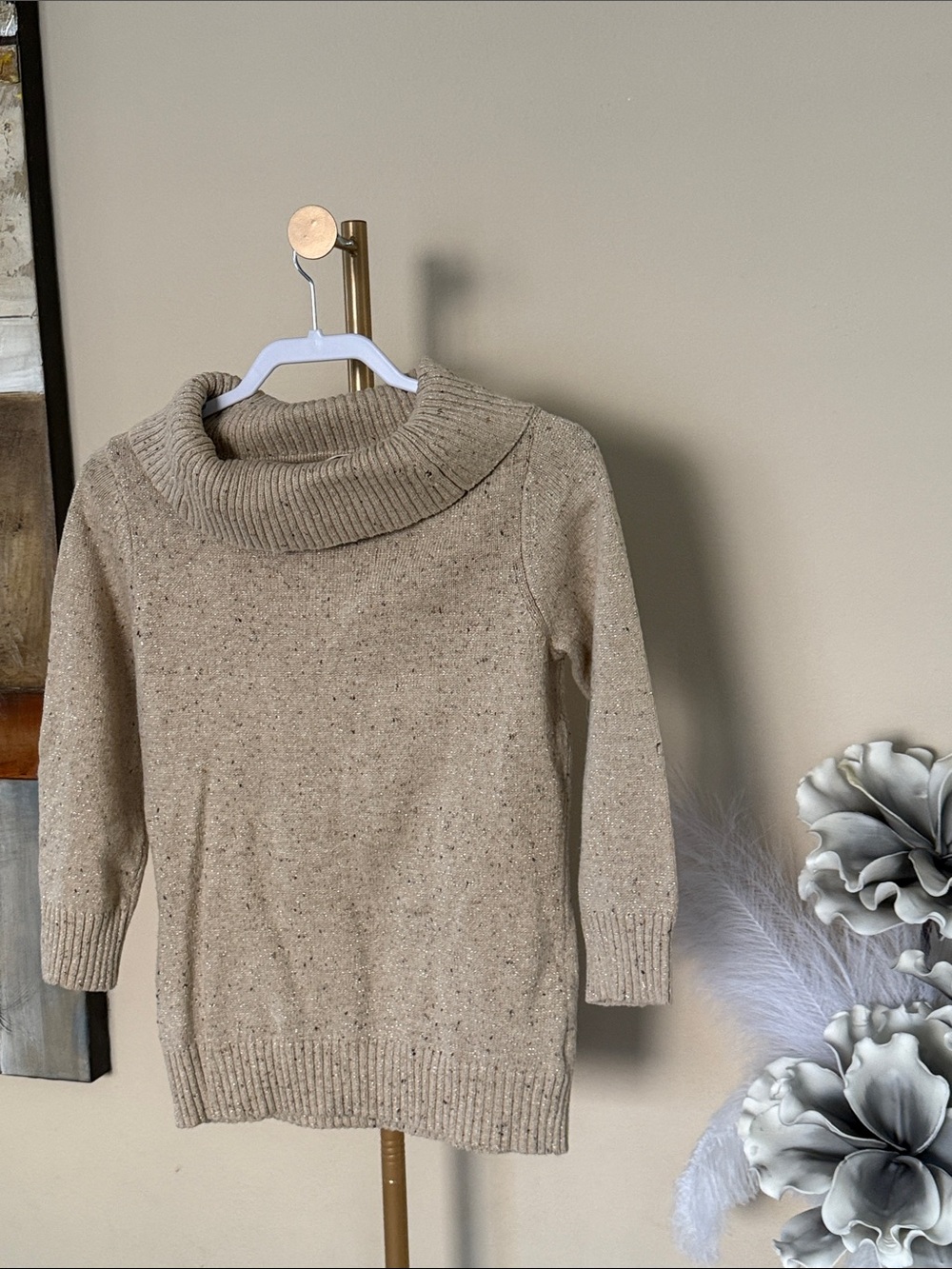 Cozy Cream Roll-Neck Women’s Sweater